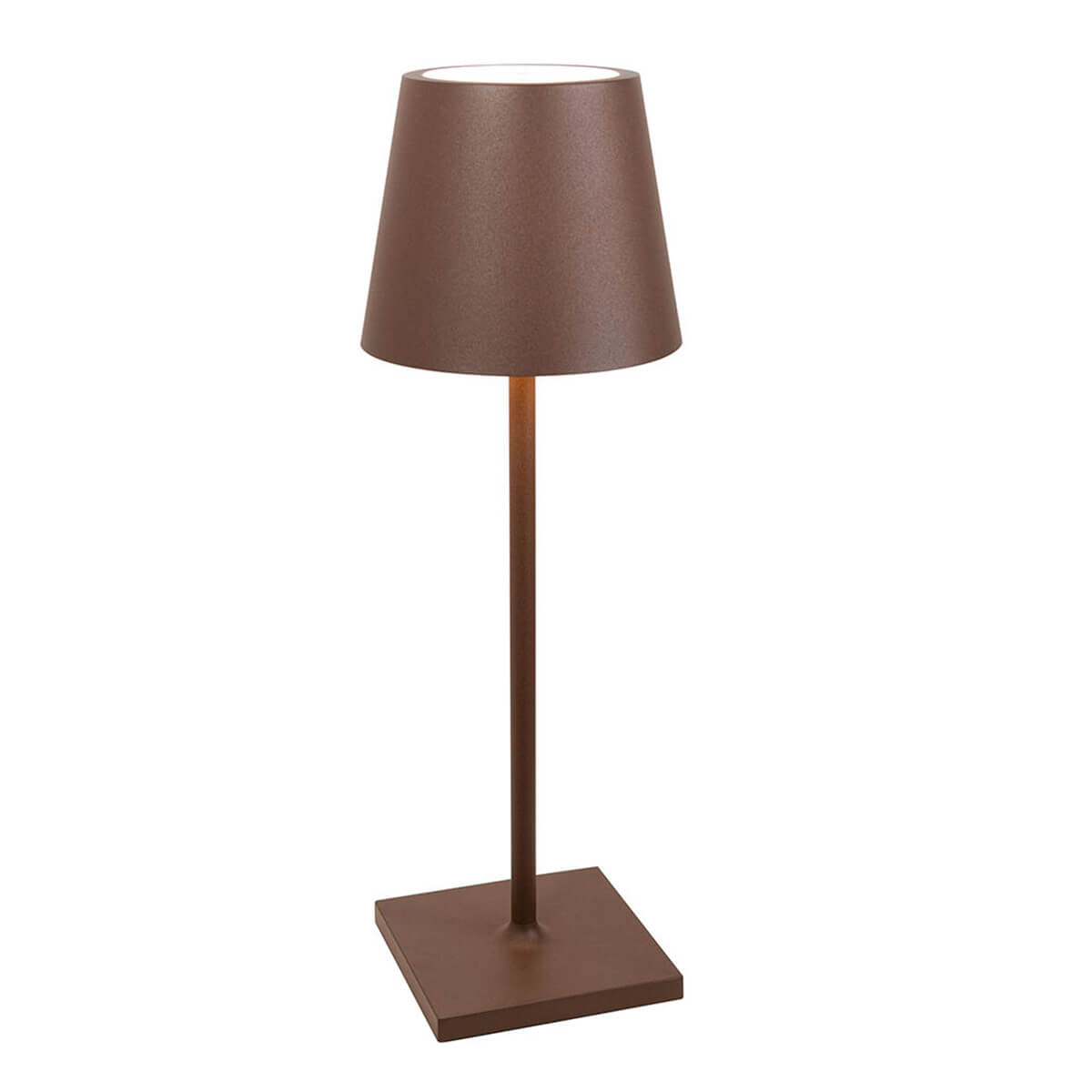Zafferano AiLati Poldina L desk Pro LED Akkuleuchte, Corten