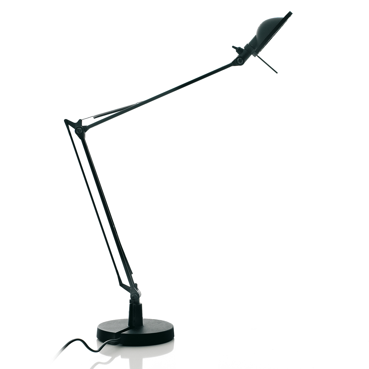 Luceplan Berenice Grande Tavolo, Gestell: schwarz, mit Berenice Metallreflektor, schwarz