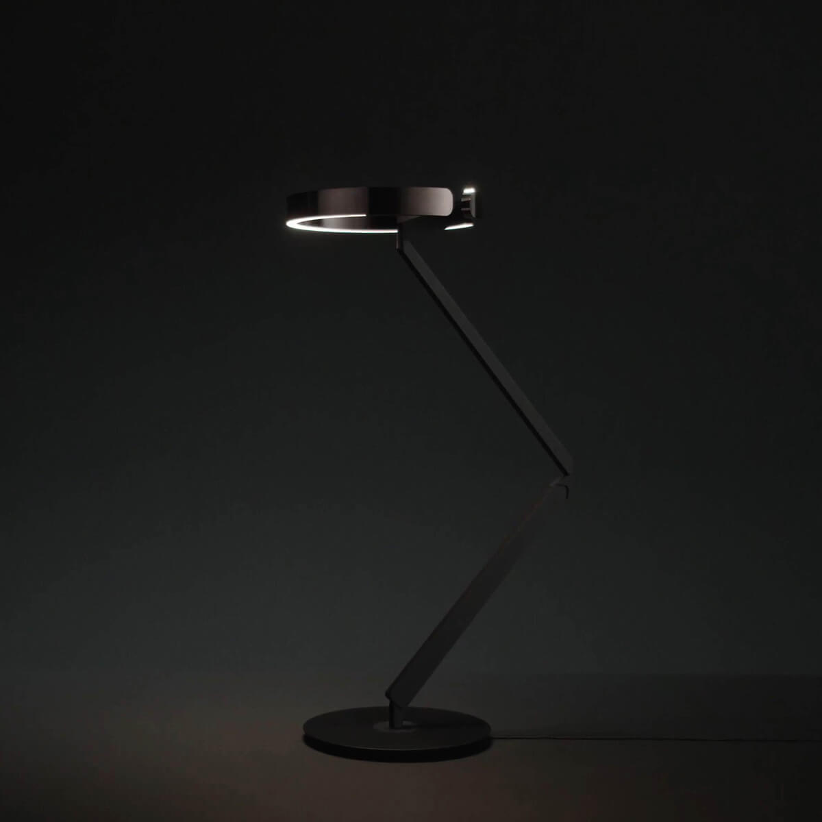 Occhio Gioia equilibrio "air" Tischleuchte, schwarz matt, Kopf: black phantom
