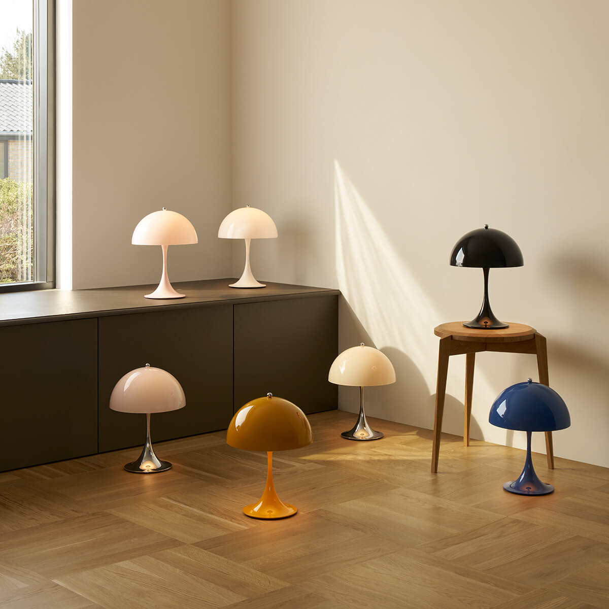 Louis Poulsen Panthella 250 Portable V3 LED Akkuleuchte, verschiedene Ausführungen – Design by Verner Panton