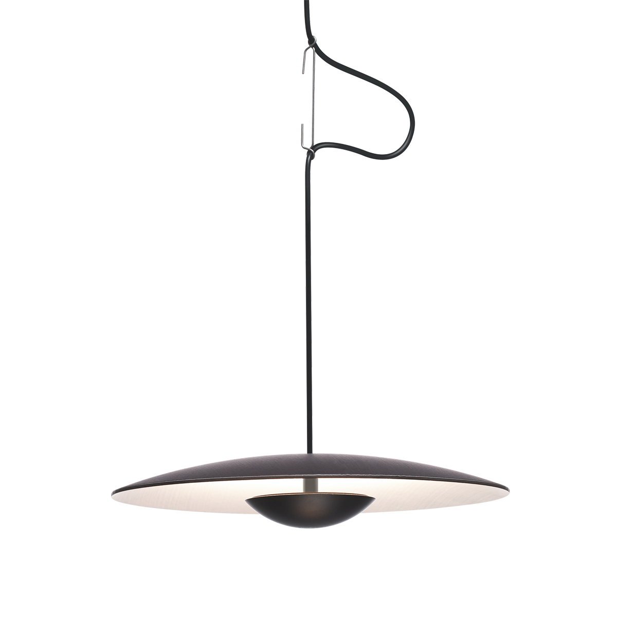 Marset Ginger LED Pendelleuchte, Ø: 32 cm, Wenge