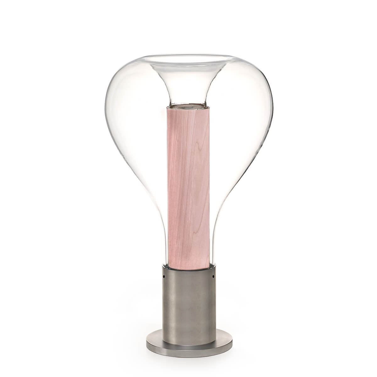 LZF Lamps Eris Tischleuchte, Alu natur / hellrosa