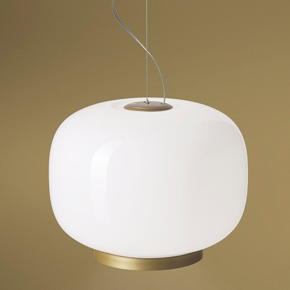 Foscarini Chouchin reverse LED Sospensione, 1, weiß/golden