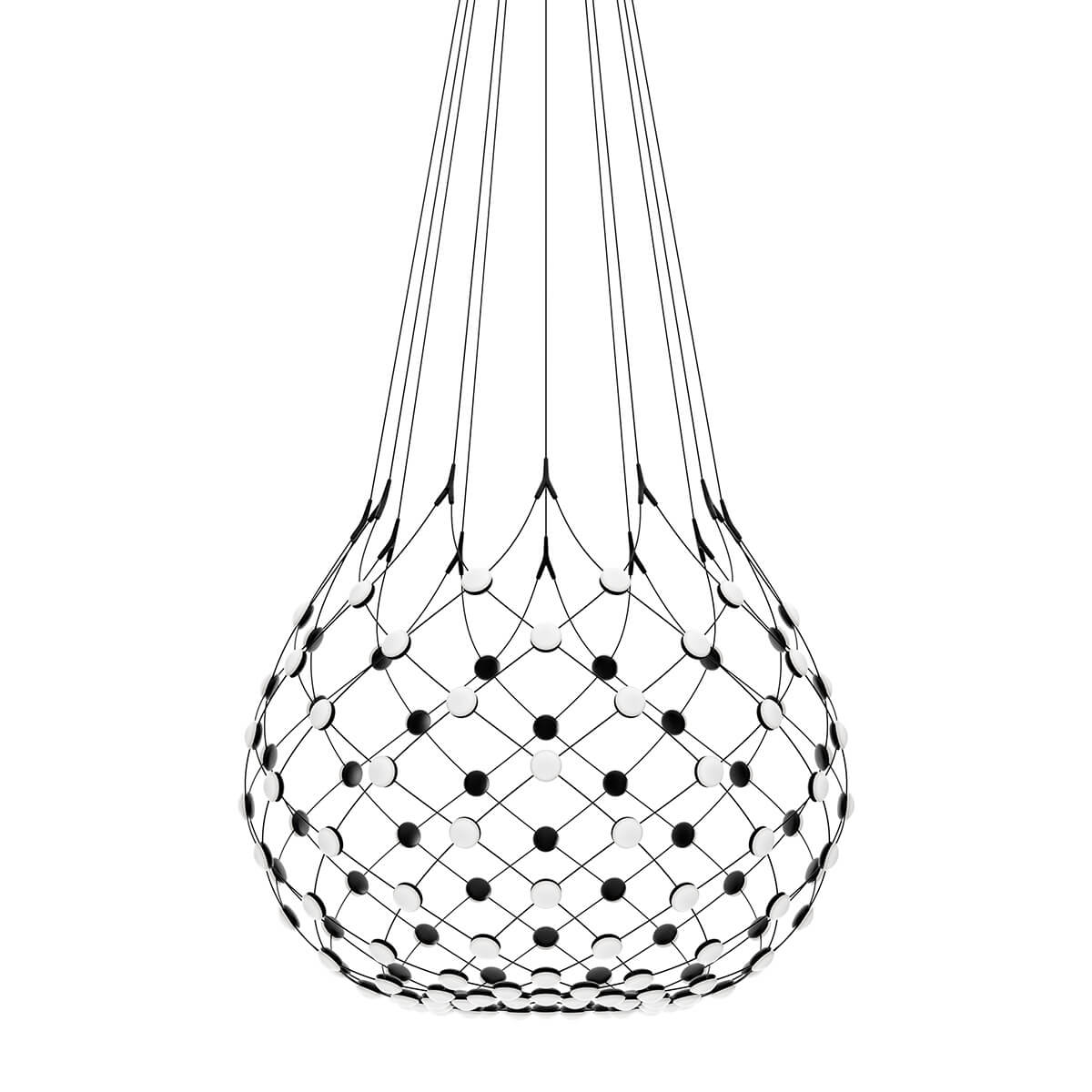 Luceplan Mesh LED Sospensione, mit Casambi, Ø: 100 cm, Kabellänge: 500 cm