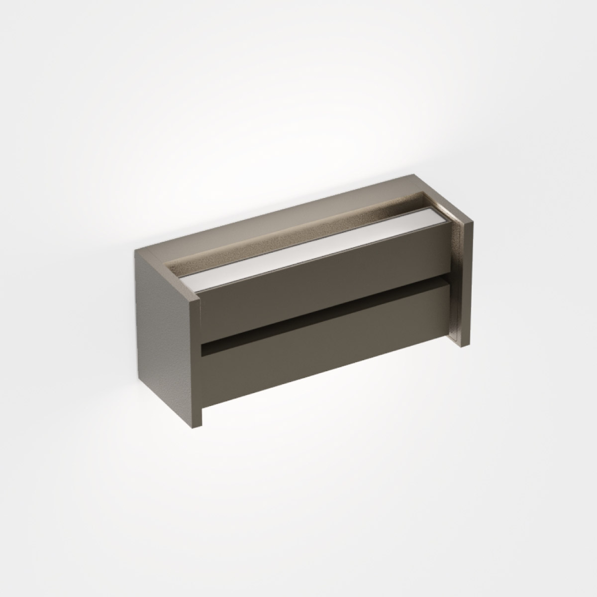 IP44.DE Slat LED Wand- / Deckenleuchte, cool brown (braun)