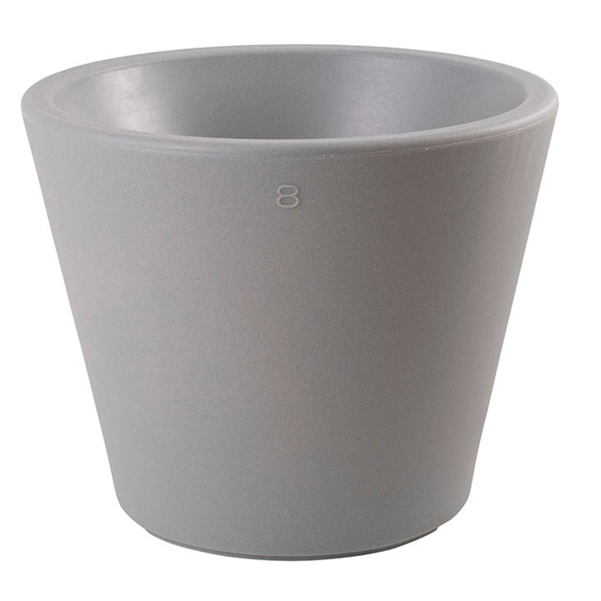 8 seasons design Shining Classic Pot XM Pflanztopf / Dekoleuchte, grau, ausgeschaltet