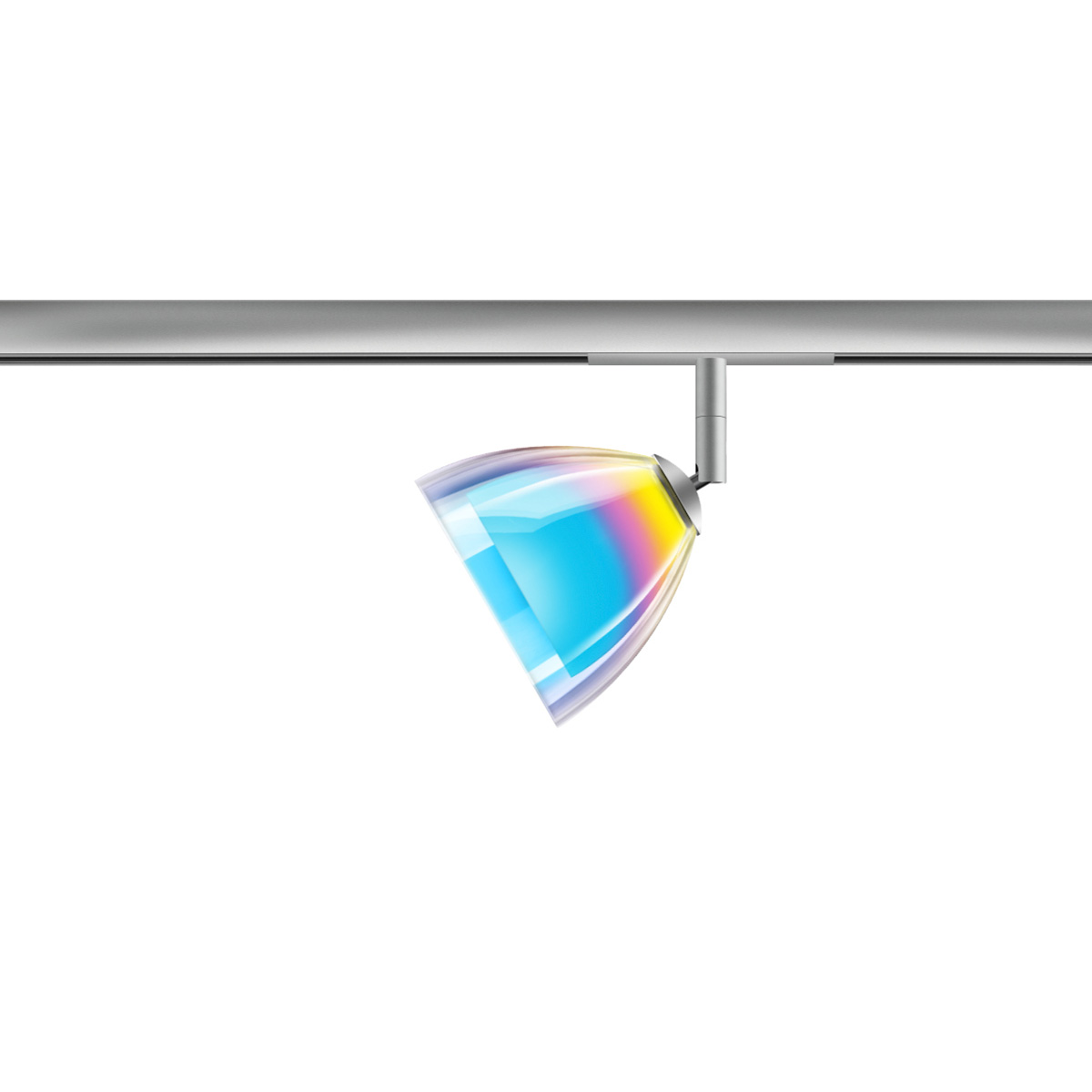 Bruck All-In Silva Spot, Chrom matt / dichroitisch blau-magenta