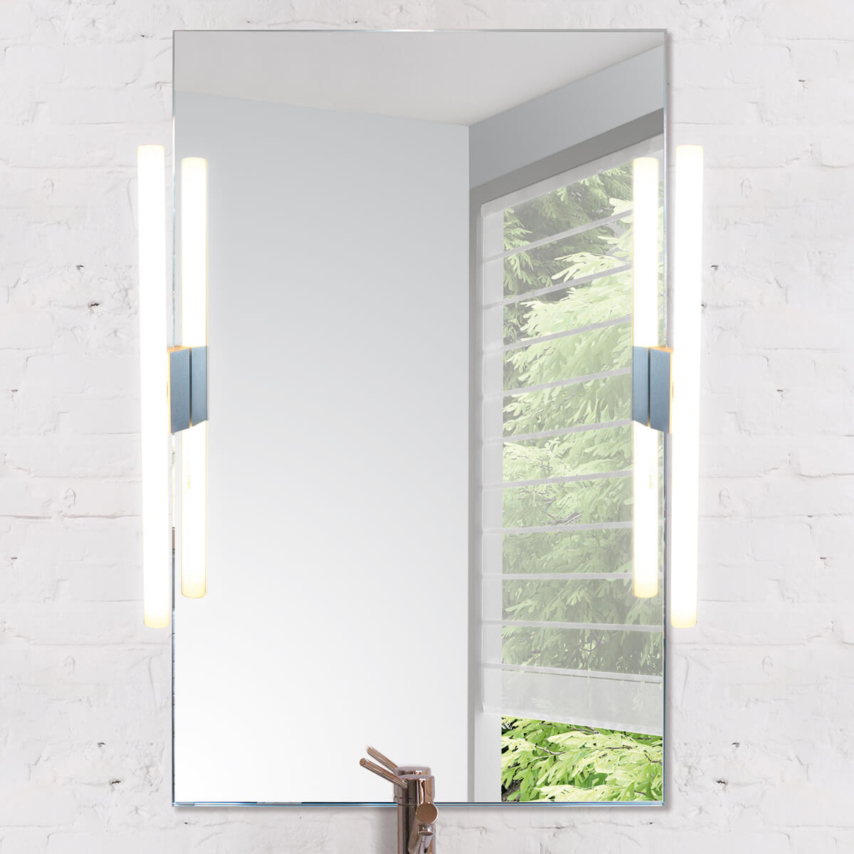 Top Light Lichtstange Klemmi LED Spiegelleuchte, Chrom matt