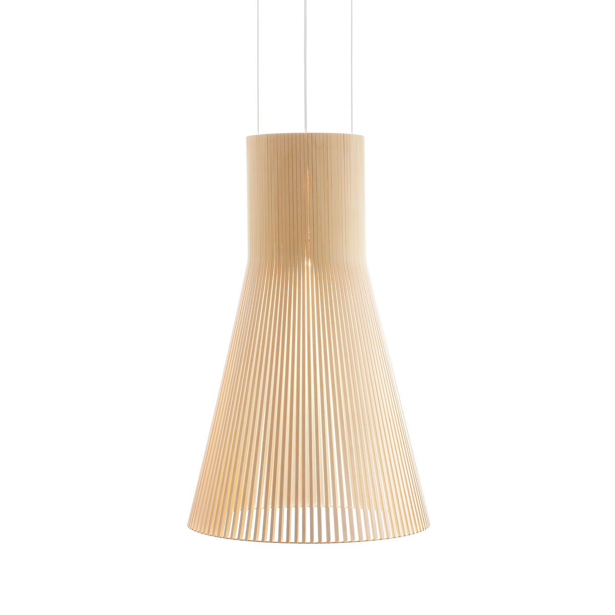 Secto Design Magnum 4202 Pendelleuchte, Birke natur, Kabel: weiß