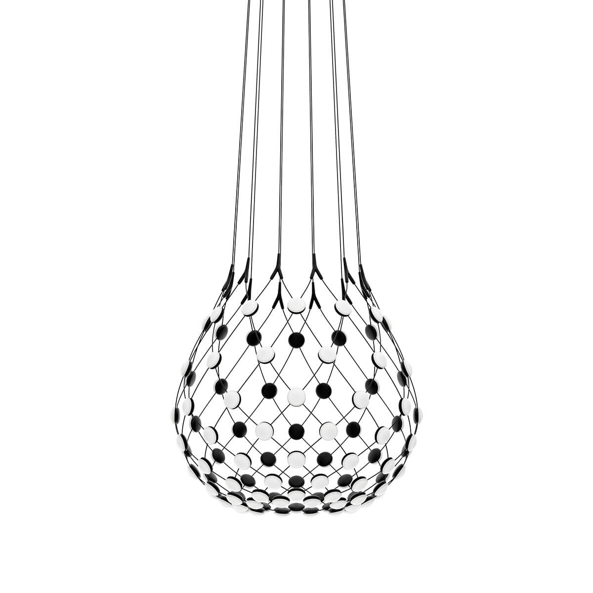 Luceplan Mesh Wireless LED Sospensione, Ø: 80 cm, Kabellänge: 100 cm