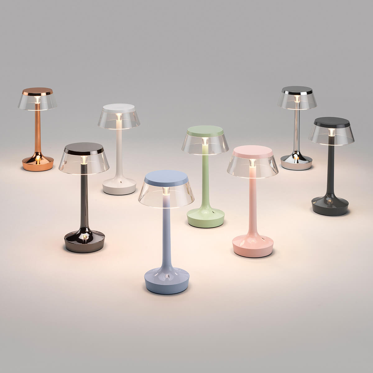 Flos Bon Jour Unplugged LED Akkuleuchte, alle Farben