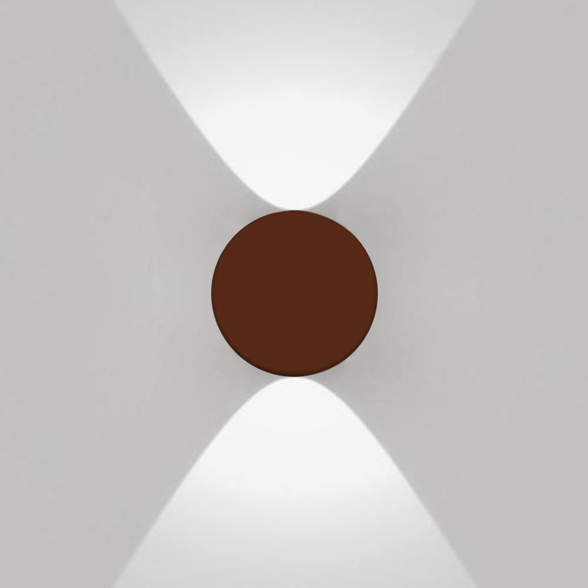 Artemide Outdoor Effetto 16R LED Außenwandleuchte 2L, 2 x 40°, rostfarben