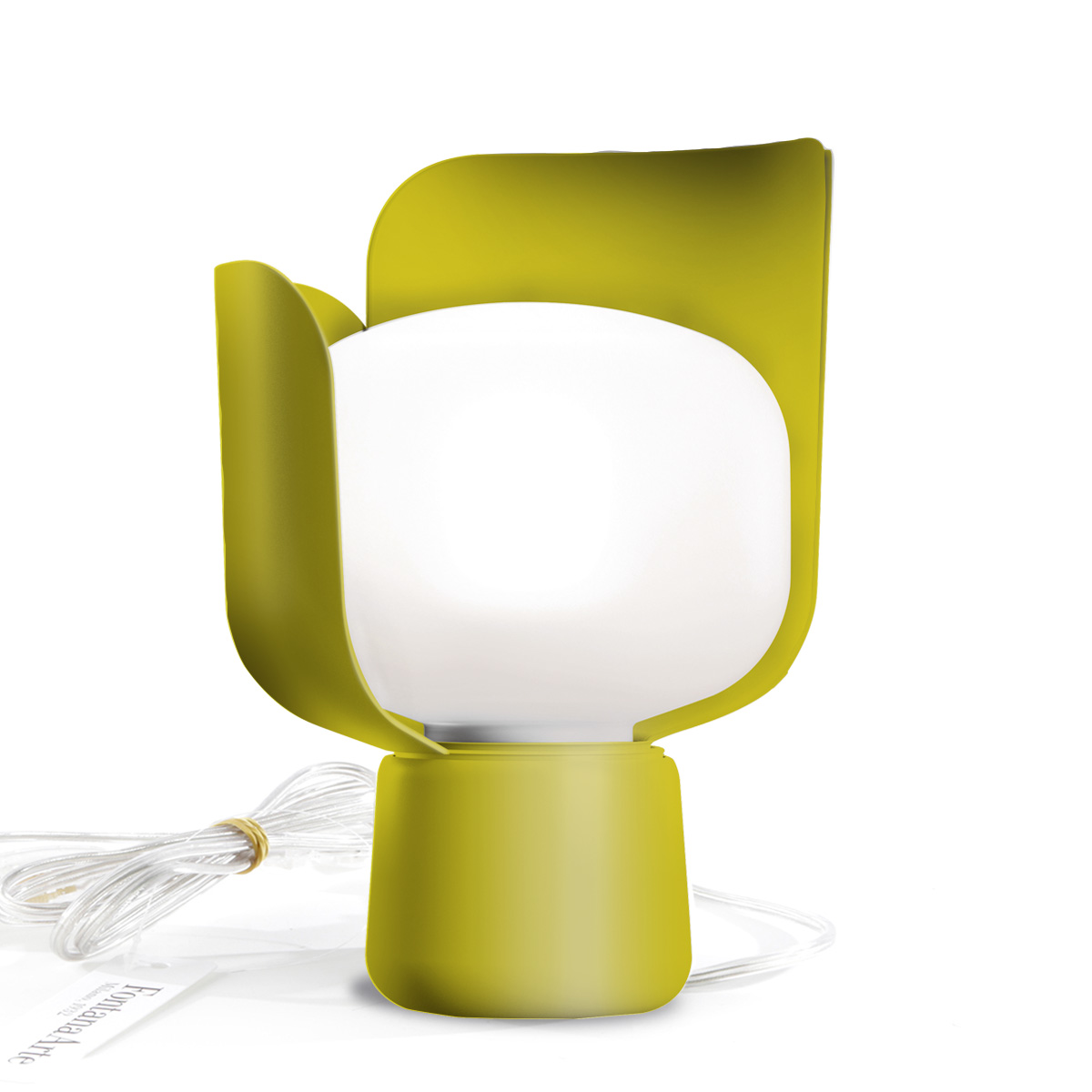Fontana Arte Blom Tischleuchte, gelb