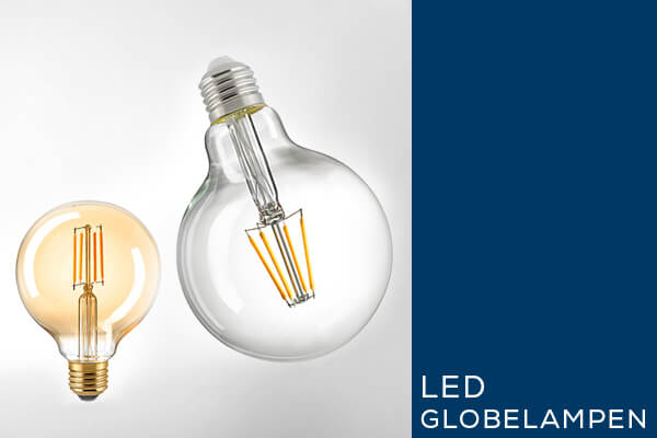 Kategoriebanner Leuchtmittel LED Globelampen Kategoriebanner Leuchtmittel LED Globelampen
