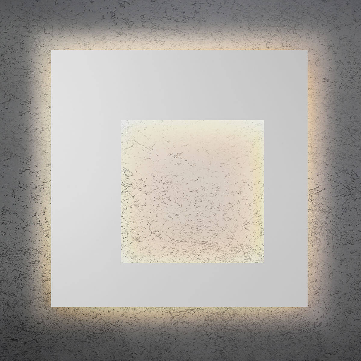 Escale Blade-Q Open LED Wand- / Deckenleuchte, 79 x 79 cm, mit Casambi-Modul, weiß