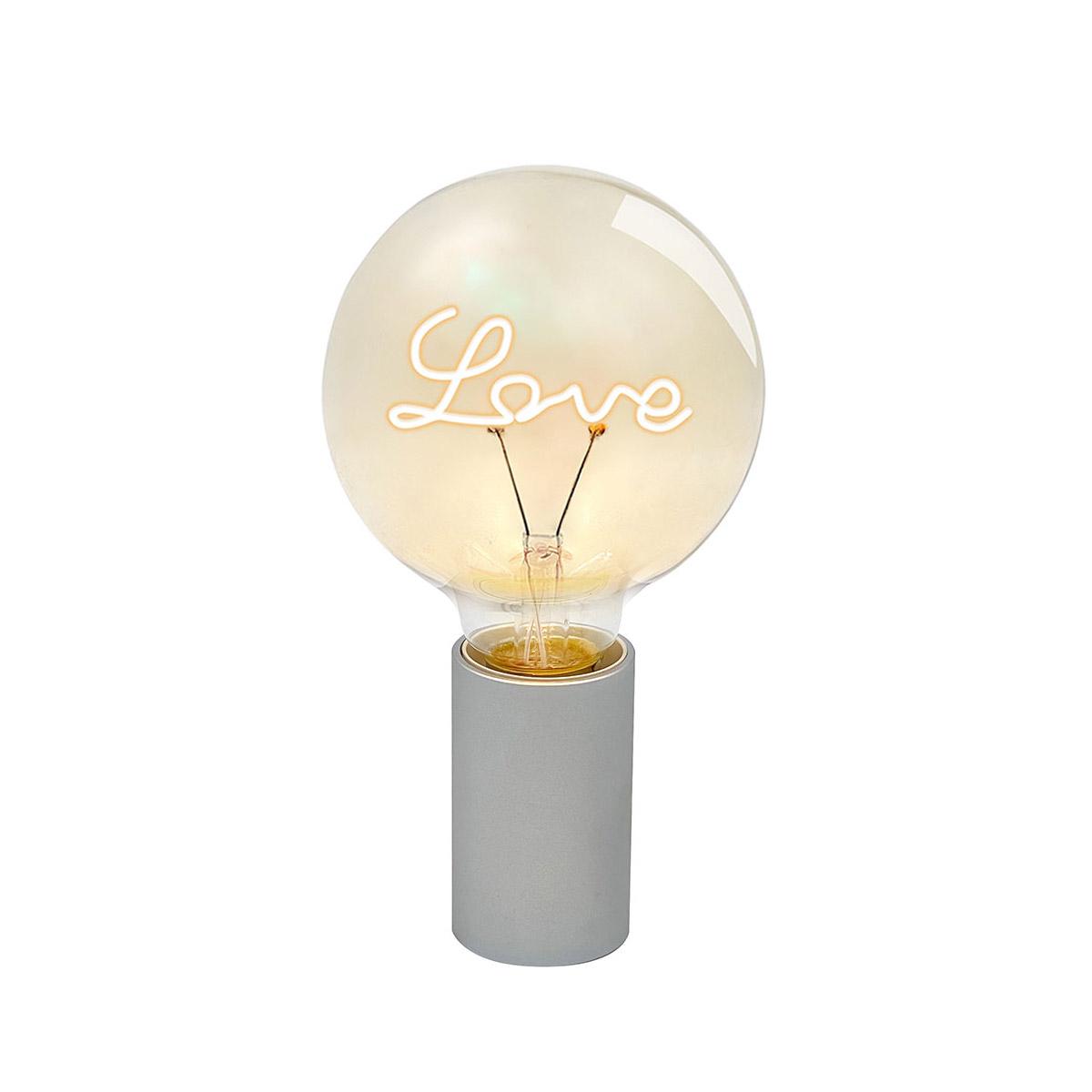 Sompex Tobi Tischleuchte mit Motiv Leuchtmittel, Love