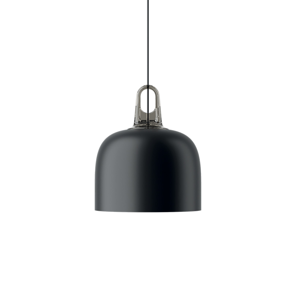 Lodes Jim Bell Pendelleuchte, grau / schwarz matt