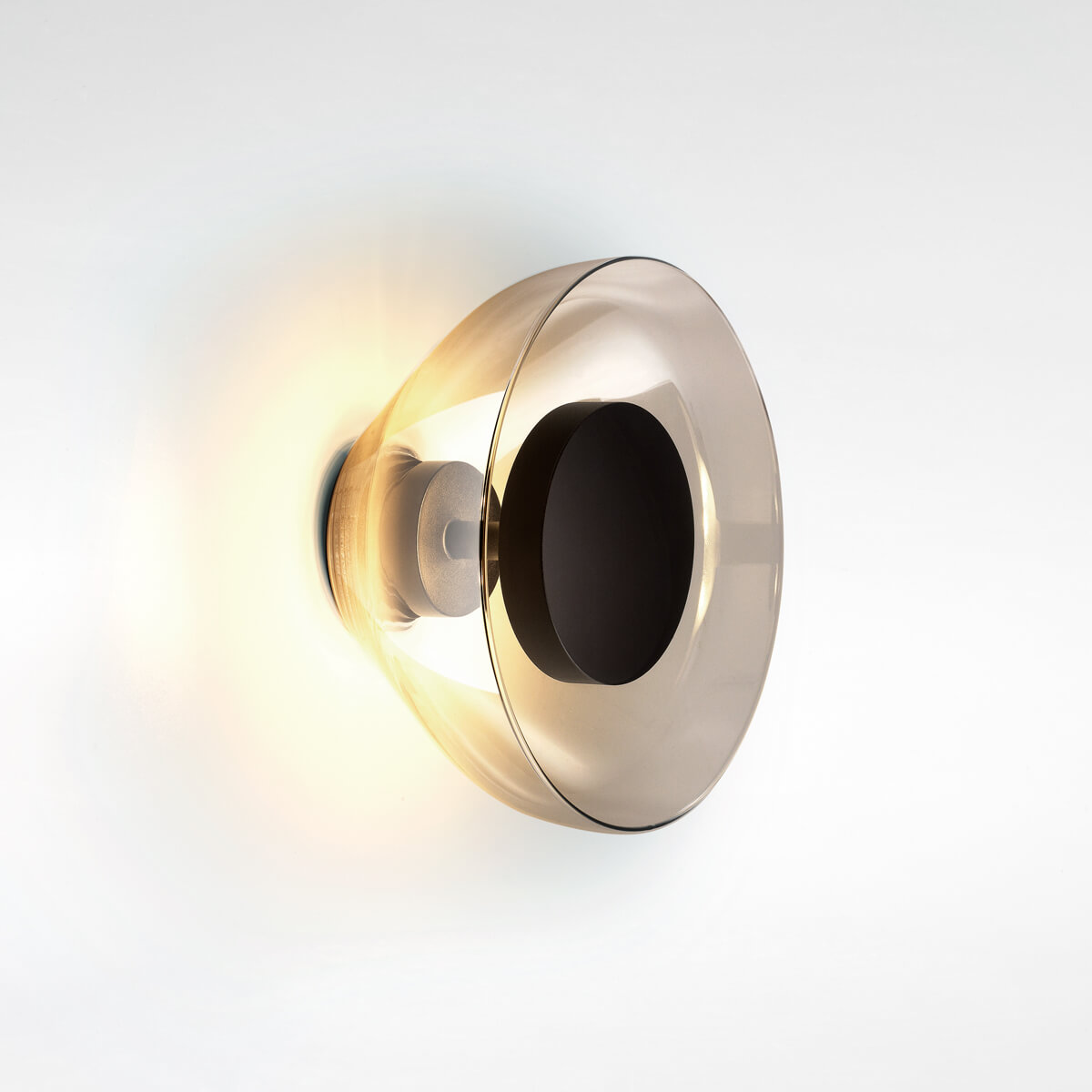 Marset Aura LED Wandleuchte, fumé (Rauchglas)