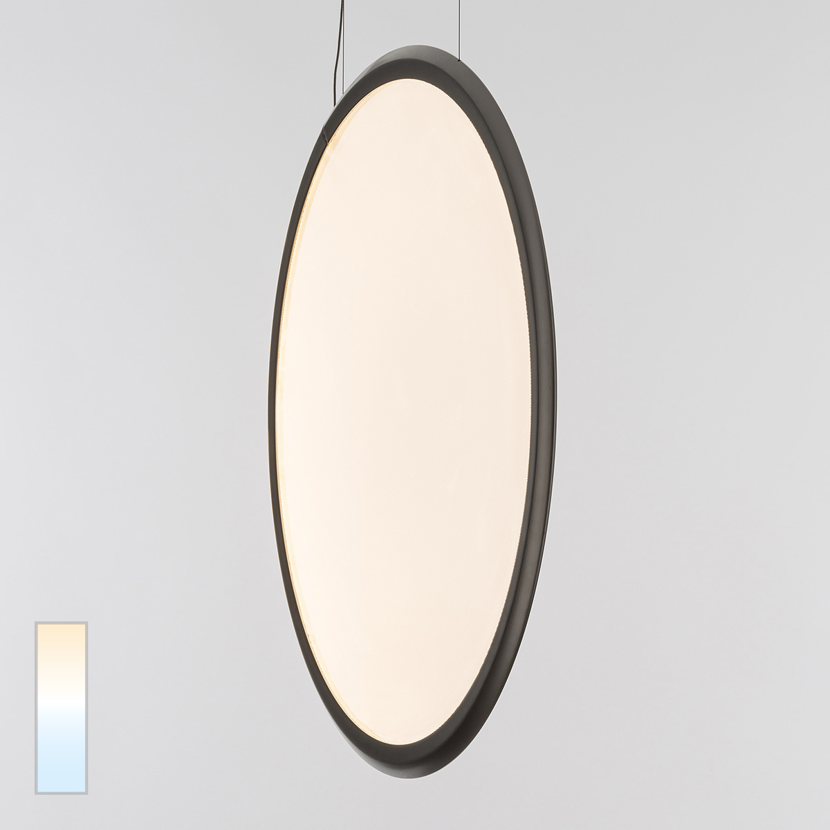 Artemide Design Discovery Vertical 100 LED Sospensione, Tunable White, Aluminium satiniert