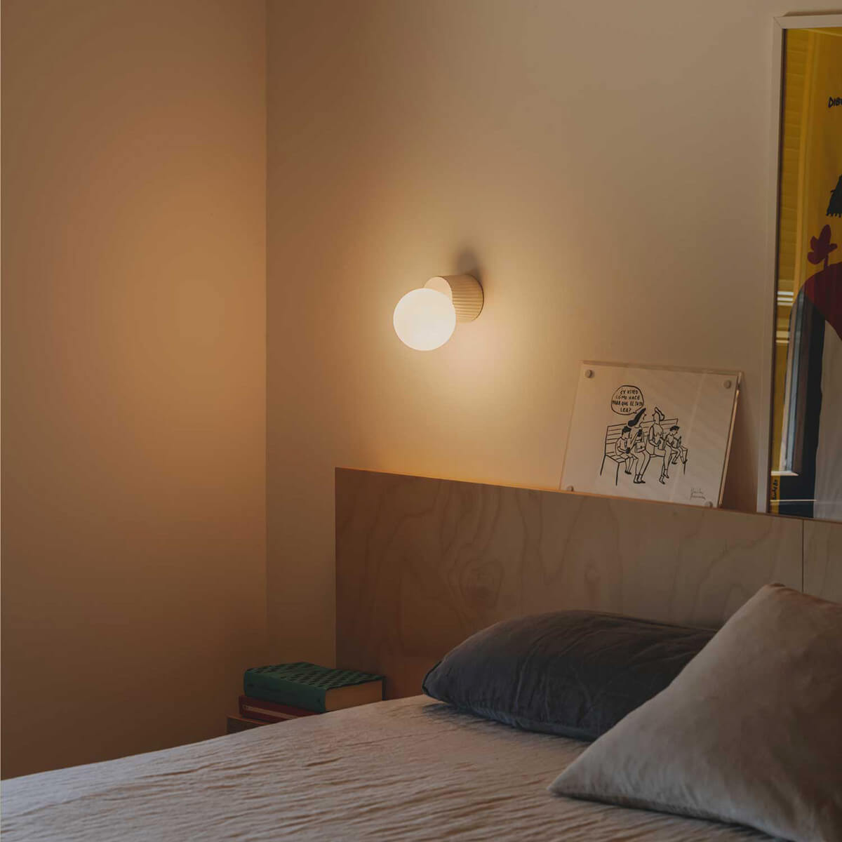 Milan Land Wand- / Deckenleuchte, nerzfarben