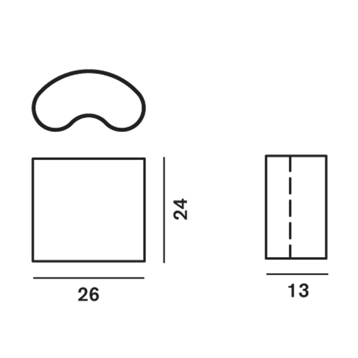 Foscarini Double Parete, Maßzeichnung