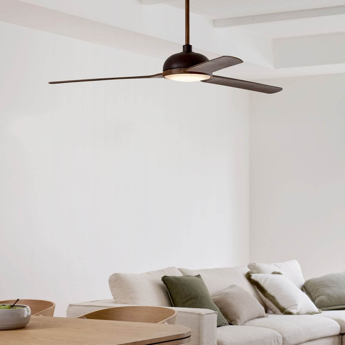 Beacon Lighting Lucci Air Unione Deckenventilator mit Licht, Bronze matt, Flügel: Koa-Holz