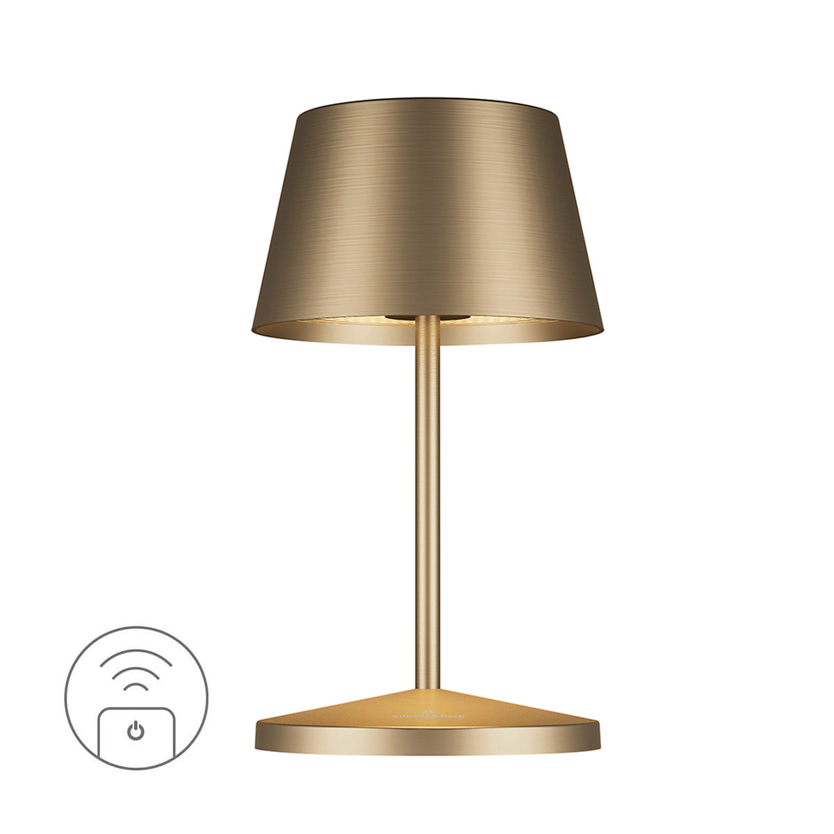 Villeroy & Boch Seoul RC LED Akkuleuchte, Gold gebürstet