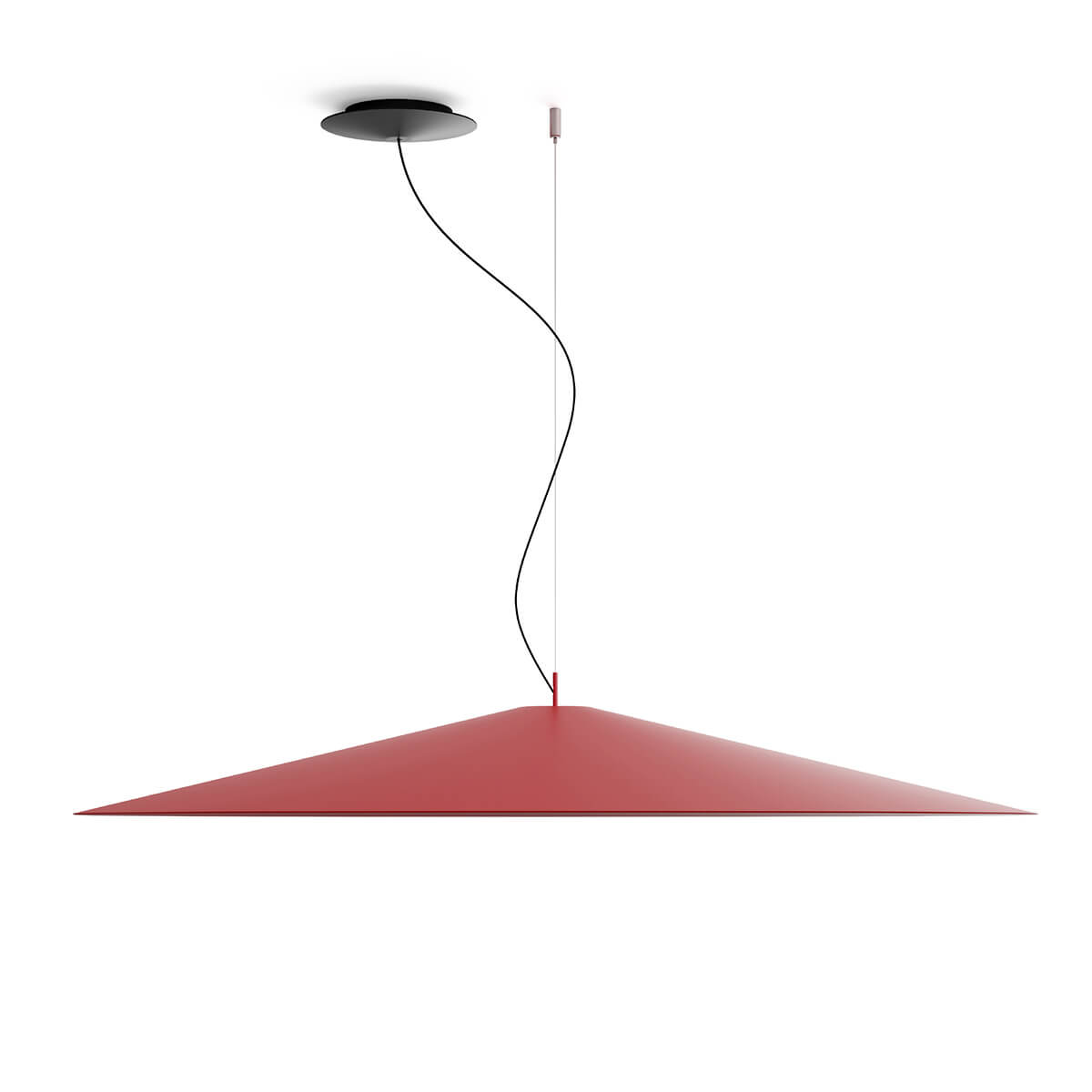 Luceplan Koinè LED Sospensione, Ø: 110 cm, rot matt