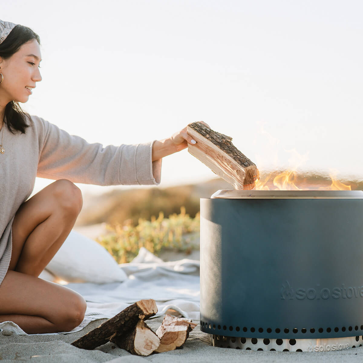 Solo Stove Bonfire 2.0 Feuerschale mit Standfuß, Water (blau)