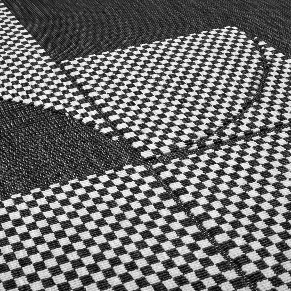 Fatboy Carpretty Petit Outdoor Teppich, Jigsaw schwarz-weiß