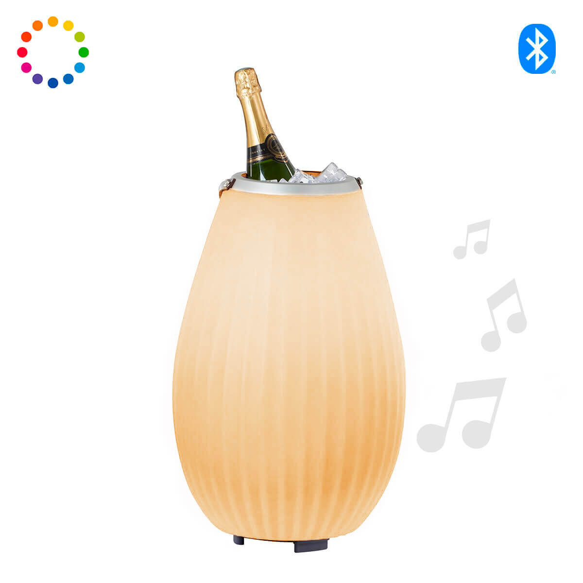 Joouls The Joouly LED Akkuleuchte, Bluetooth Lautsprecher & Weinkühler, medium, Höhe: 50 cm (Dekoration nicht inbegriffen)
 The Joouly LED Akkuleuchte, Bluetooth Lautsprecher & Weinkühler