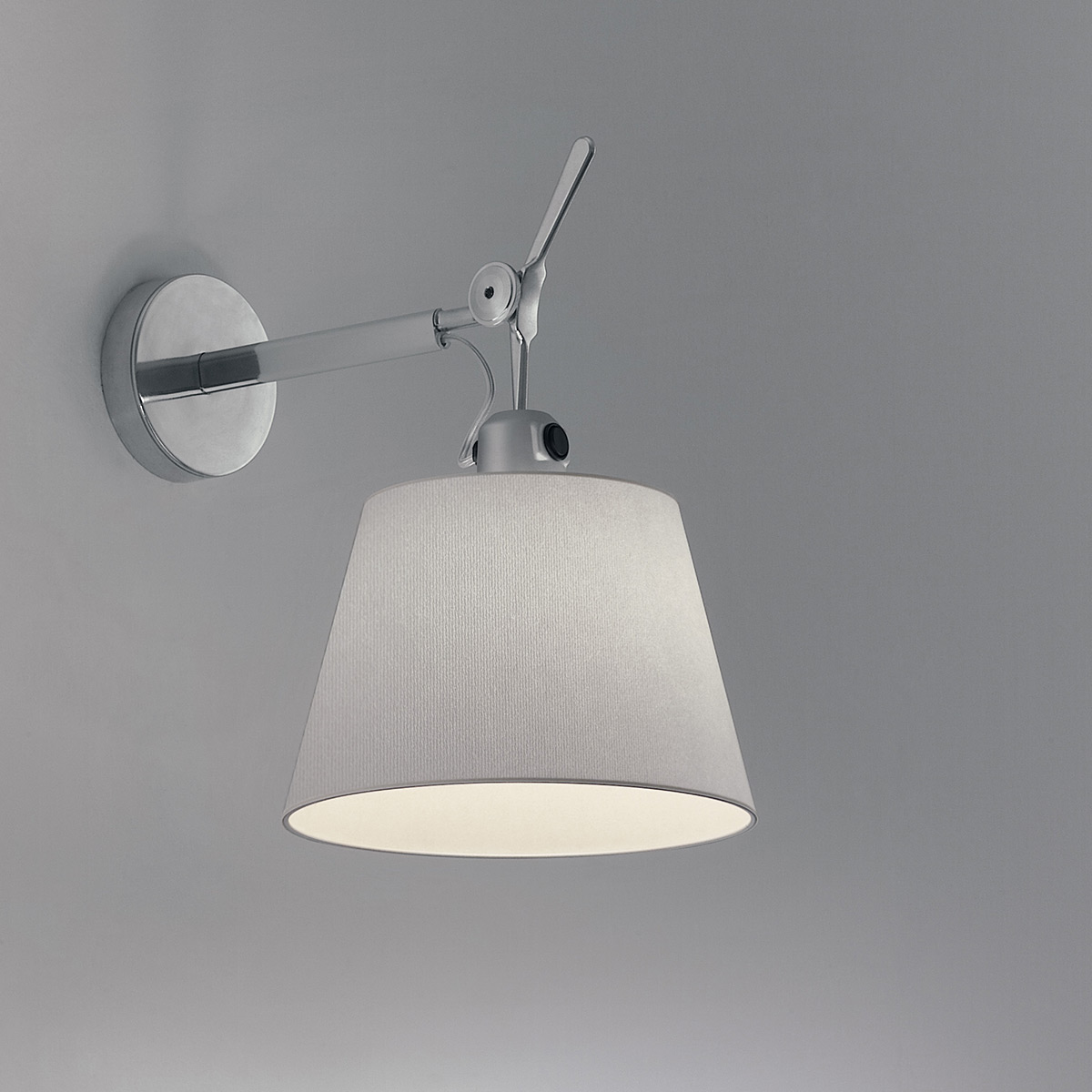 Artemide Tolomeo Diffusore 18 Parete, Schirm: Seidensatin