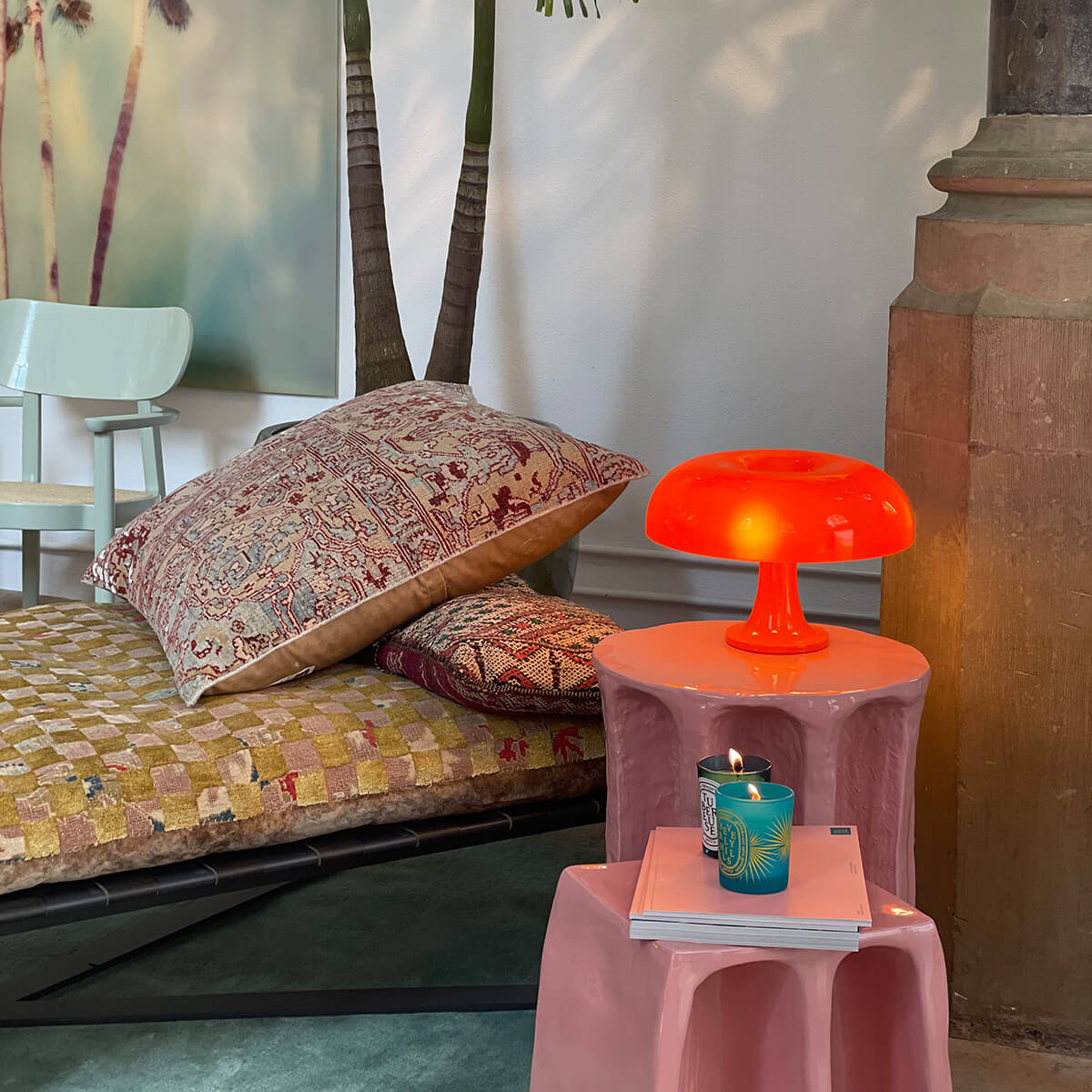 Artemide Nessino Tavolo, orange