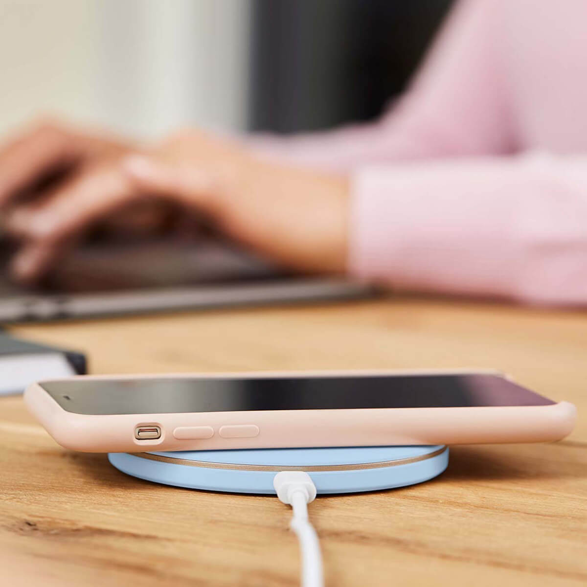 Kreafunk wiCHARGE II Wireless Qi-Ladegerät, Cloudy blue (blau)