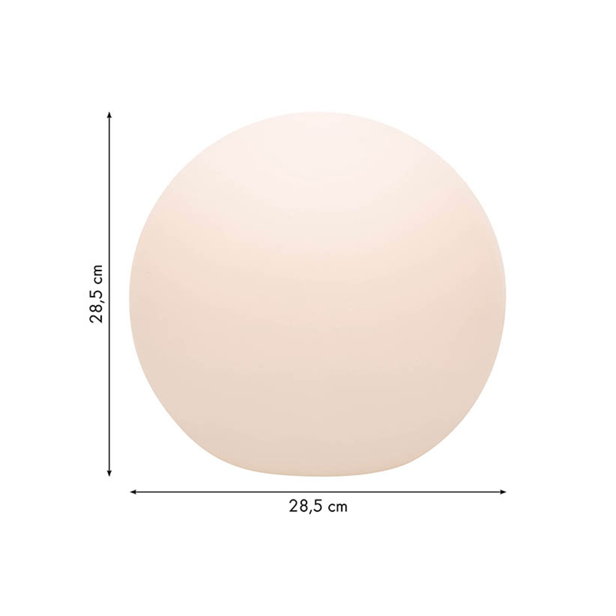 8 seasons design Shining Globe Ø 30 cm Dekoleuchte, Maßzeichnung