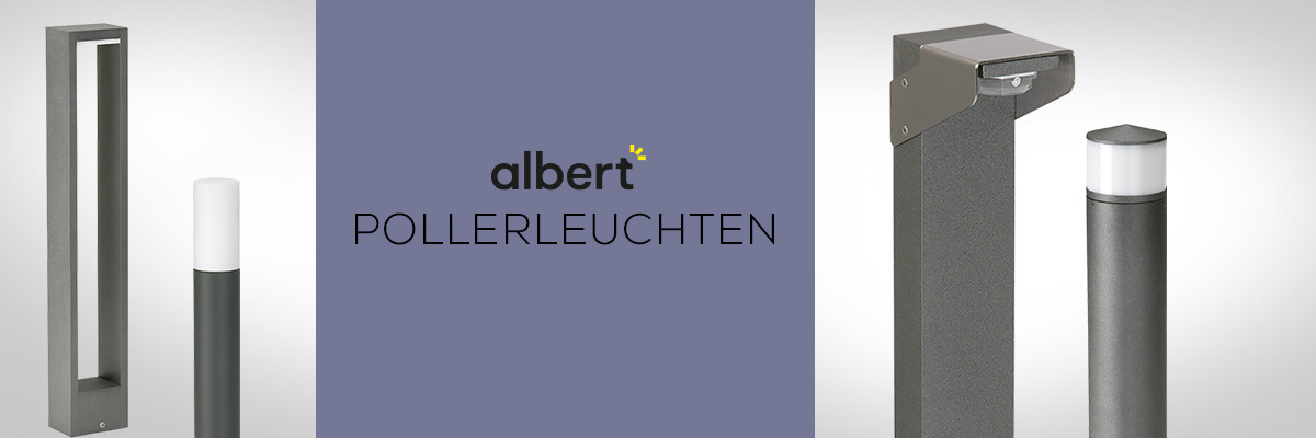 Kategoriebanner Marke Albert  Pollerleuchten Kategoriebanner Marke Albert  Pollerleuchten