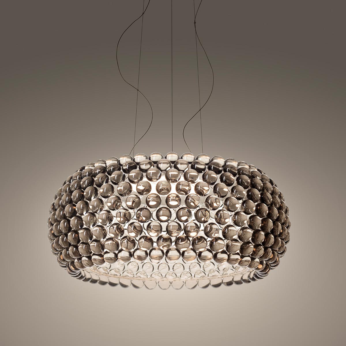 Foscarini Caboche Plus Grande LED Sospensione, grau