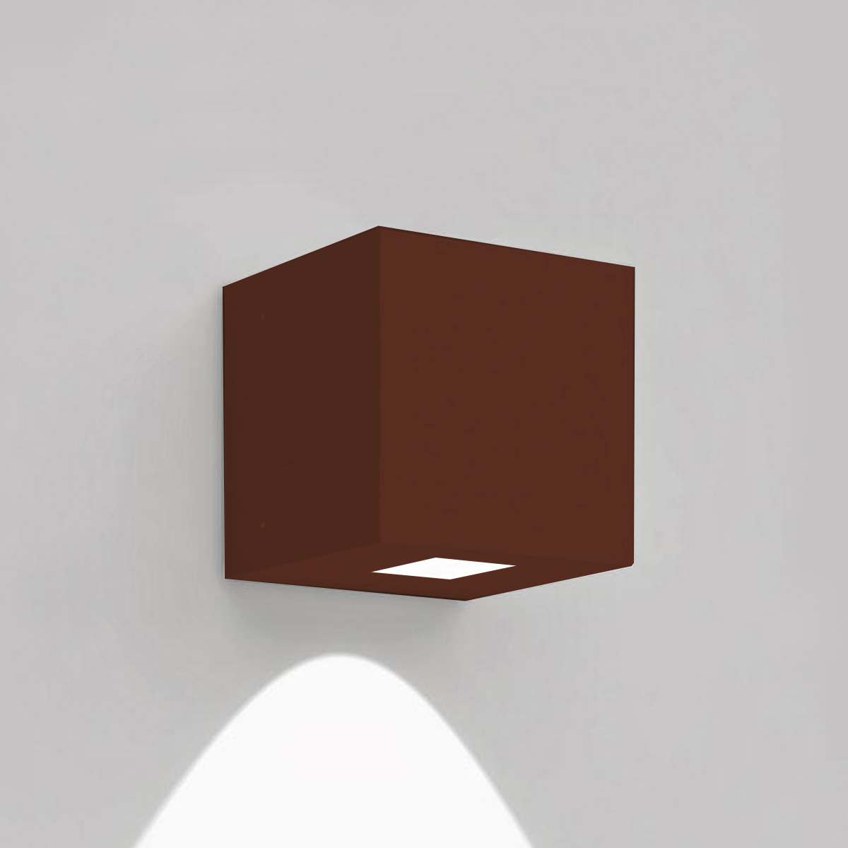 Artemide Outdoor Effetto 14S LED 1L Außenwandleuchte, 1 x 50°, rostfarben