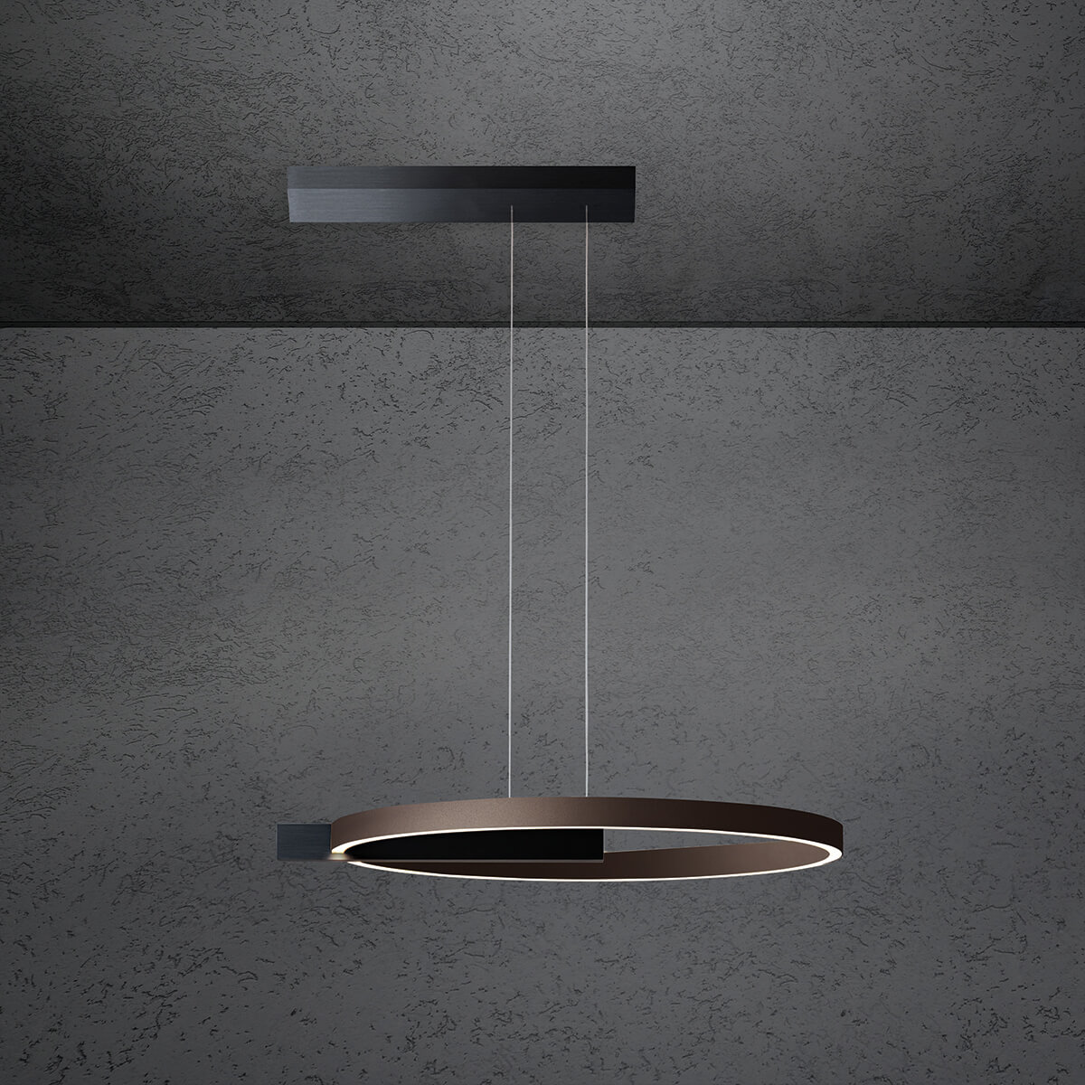 schwarz / Bronze eloxal