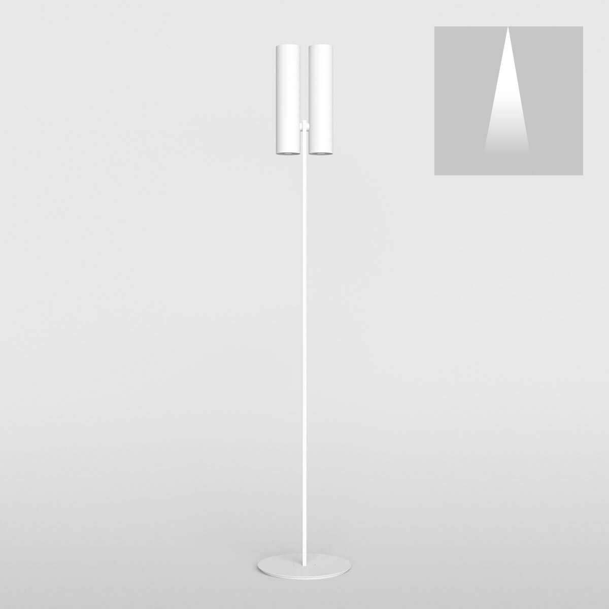 Beam angle: 30°, white matt