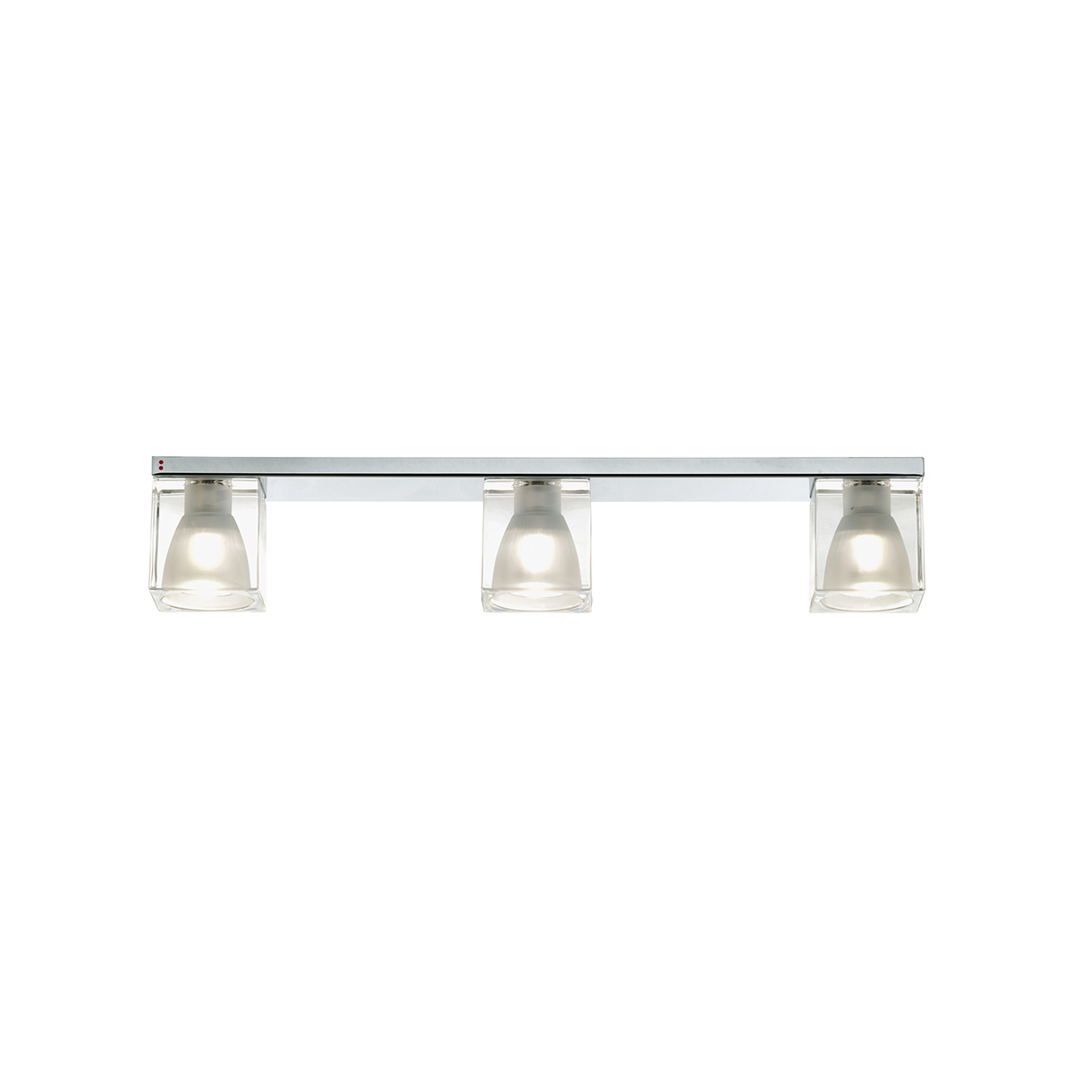 Fabbian Cubetto Deckenleuchte, 3-flg., transparent