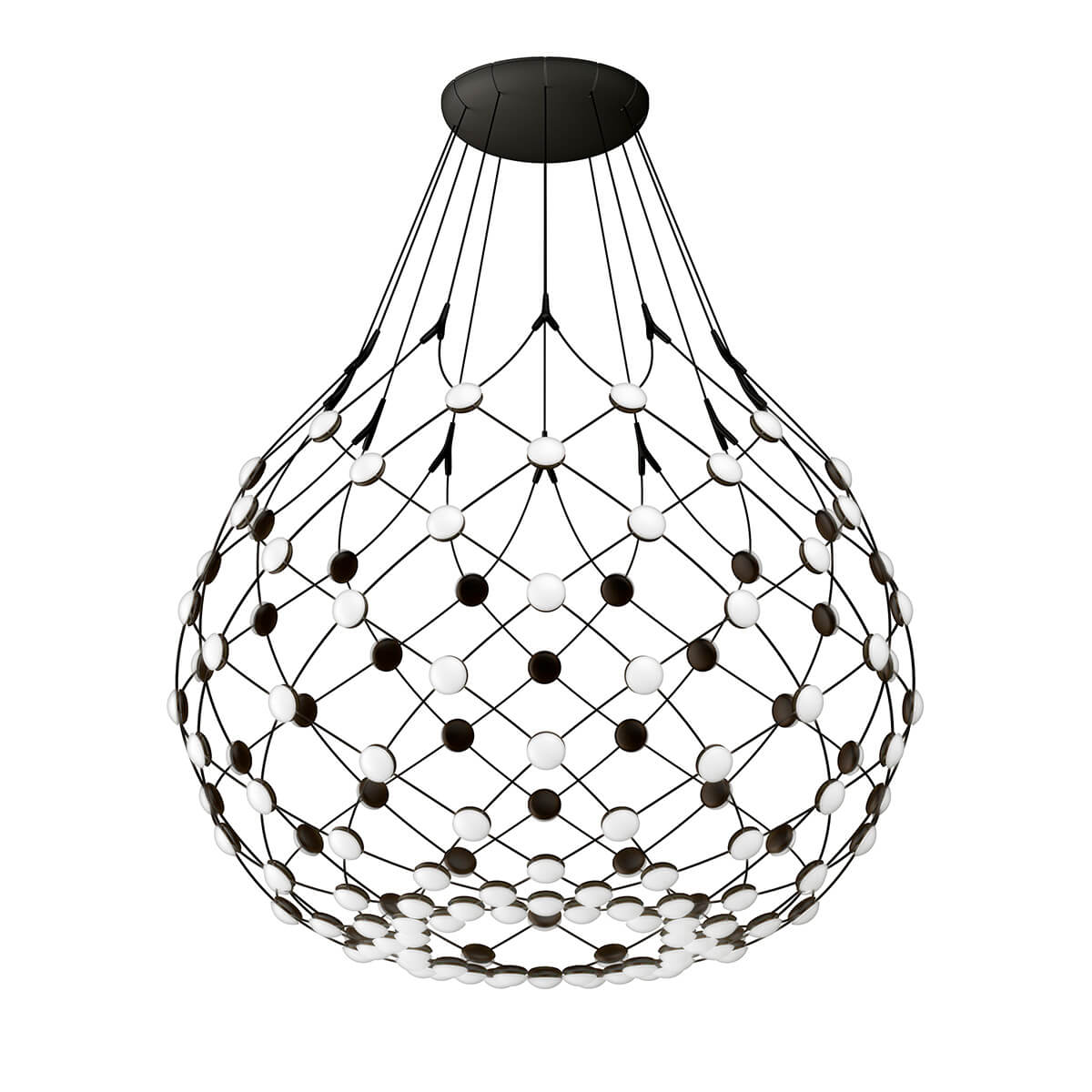 Luceplan Mesh Wireless LED Sospensione, Ø: 100 cm, Kabellänge: 100 cm