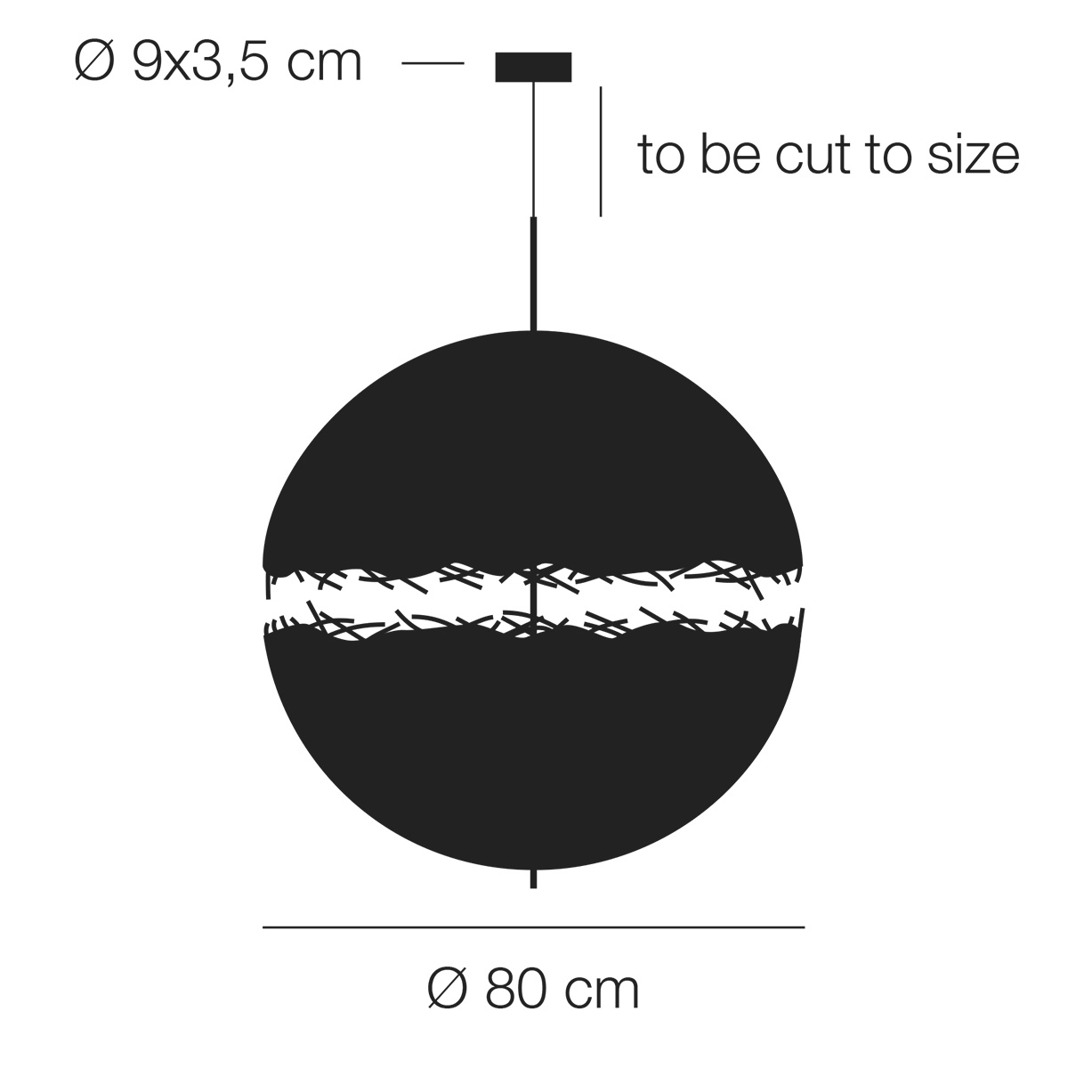 Catellani & Smith PostKrisi 67 Pendelleuchte, Ø: 80 cm