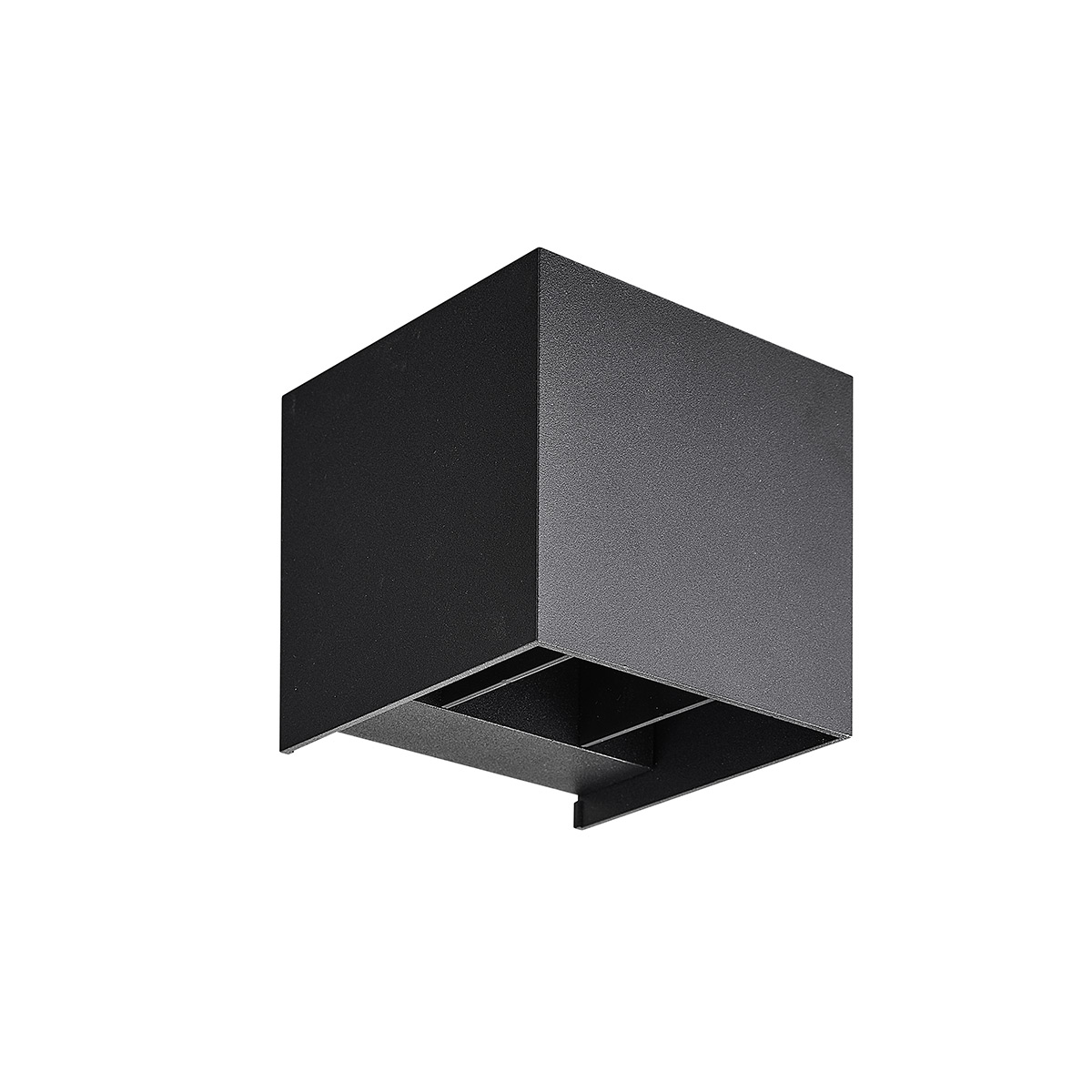 Mobilux Cube LED Wandleuchte IP65, schwarz