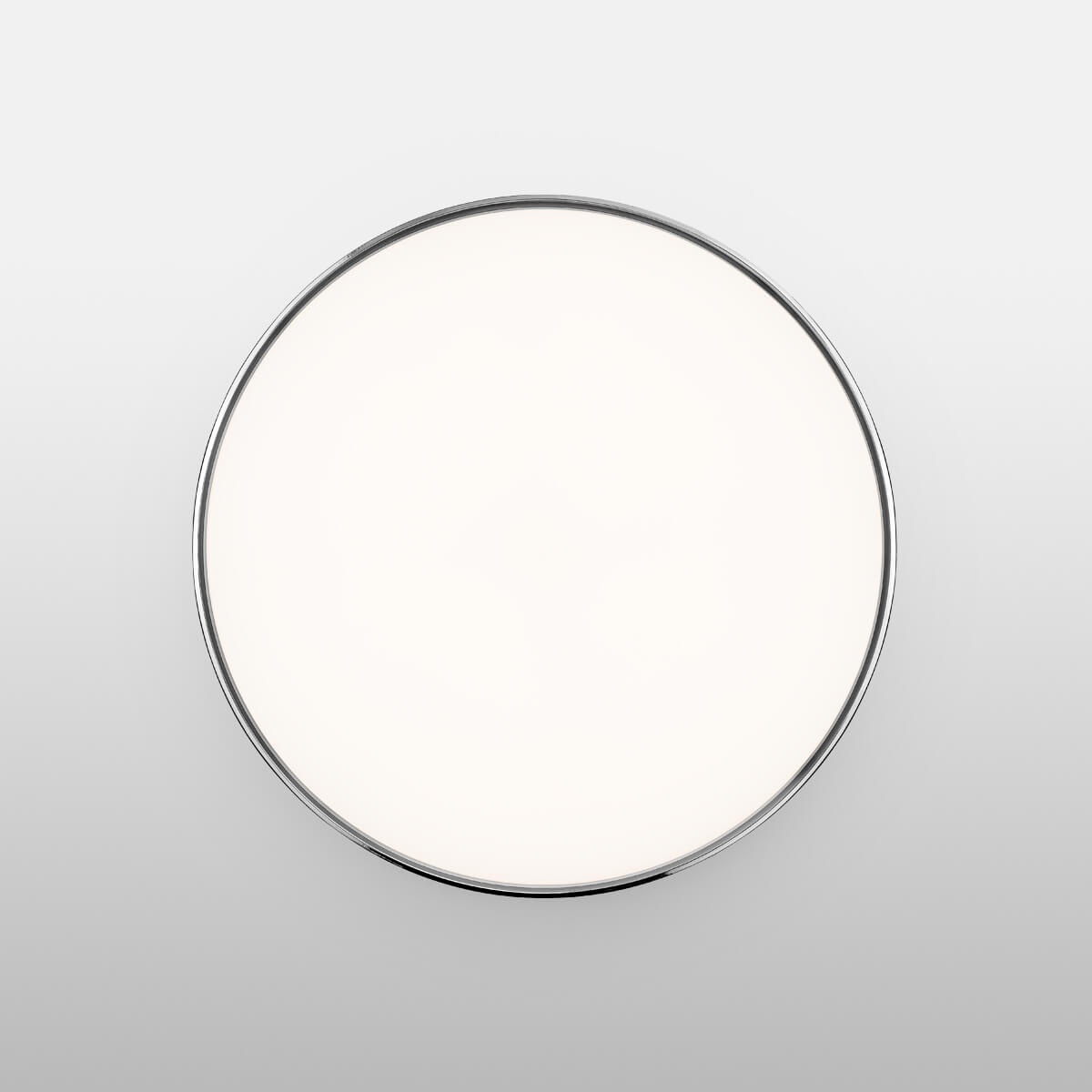 weiß, mit Dekorring Chrom