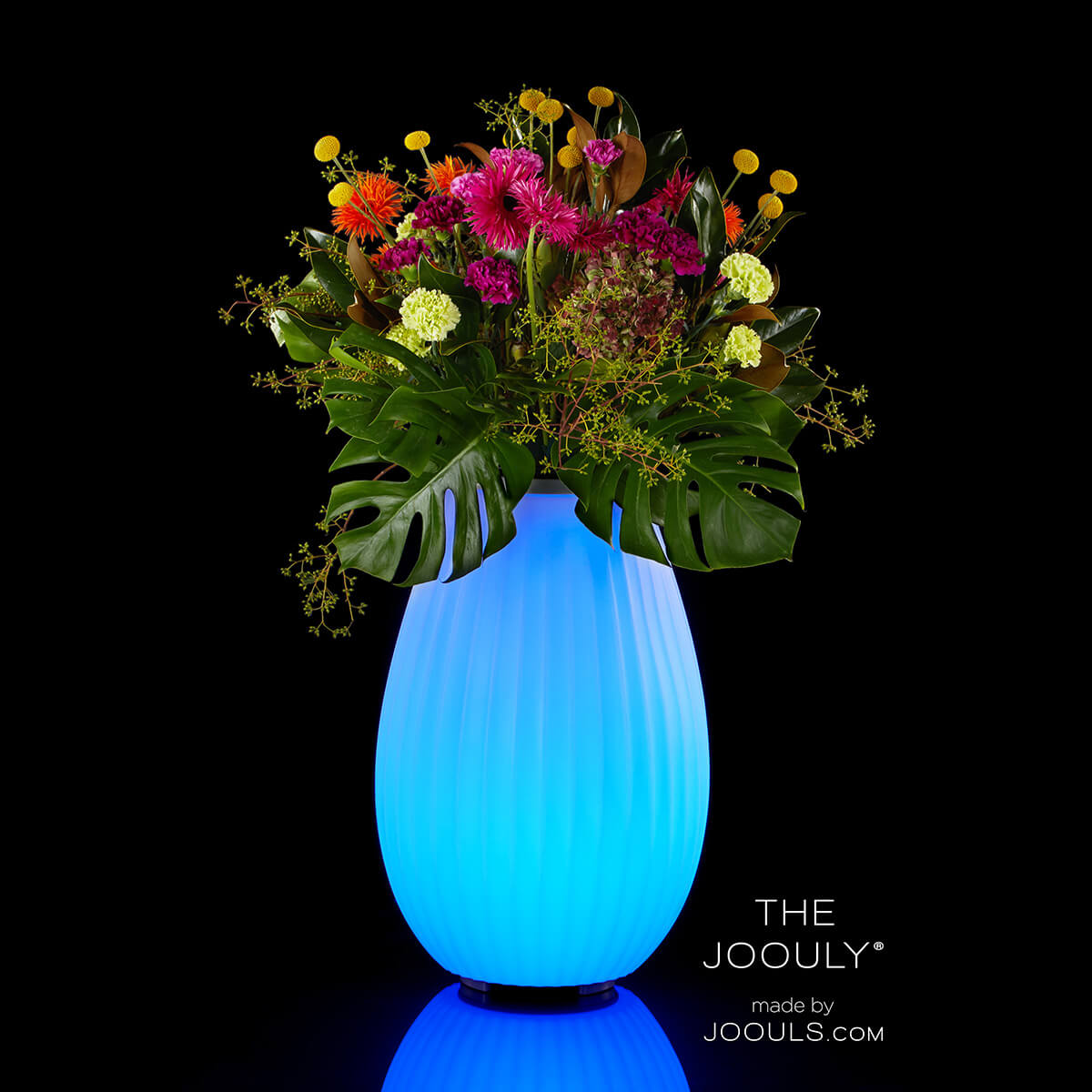 Joouls The Joouly LED Akkuleuchte, Bluetooth Lautsprecher & Weinkühler, large, Höhe: 65 cm, Verwendung als Blumenvase