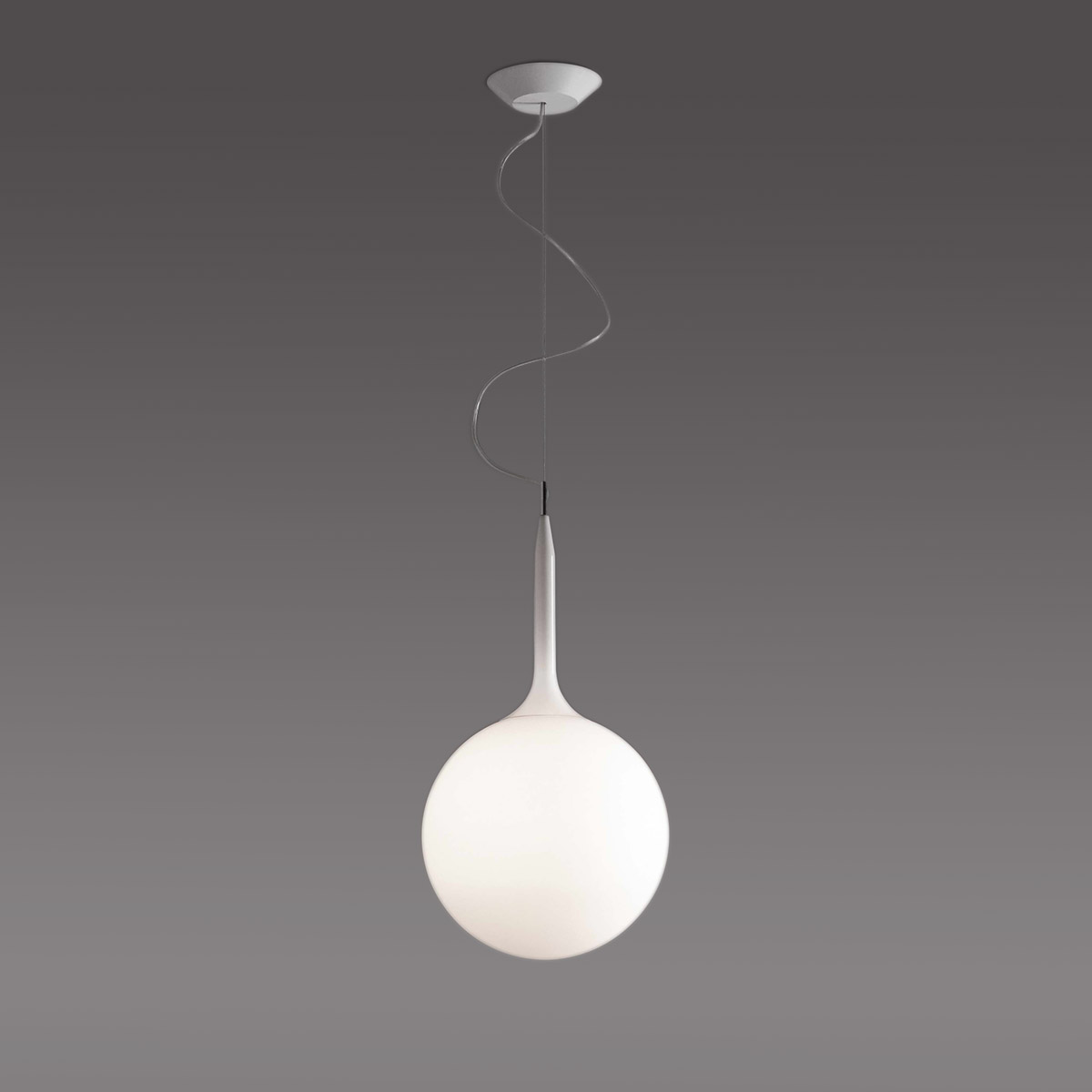 Artemide Design Castore Sospensione, Ø: 35 cm, weiß