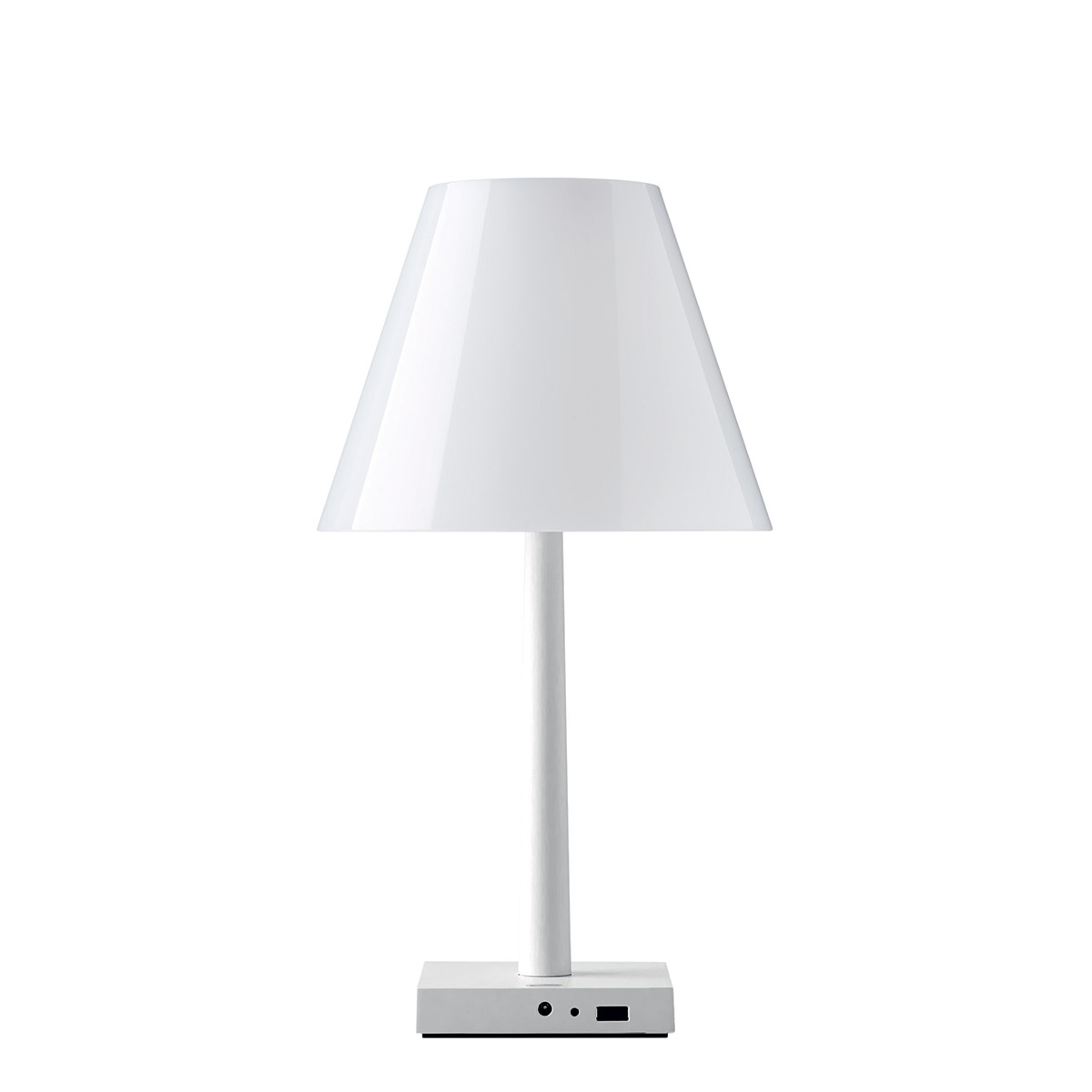 Rotaliana Dina LED Akkuleuchte, weiß, mit weißem Schirm