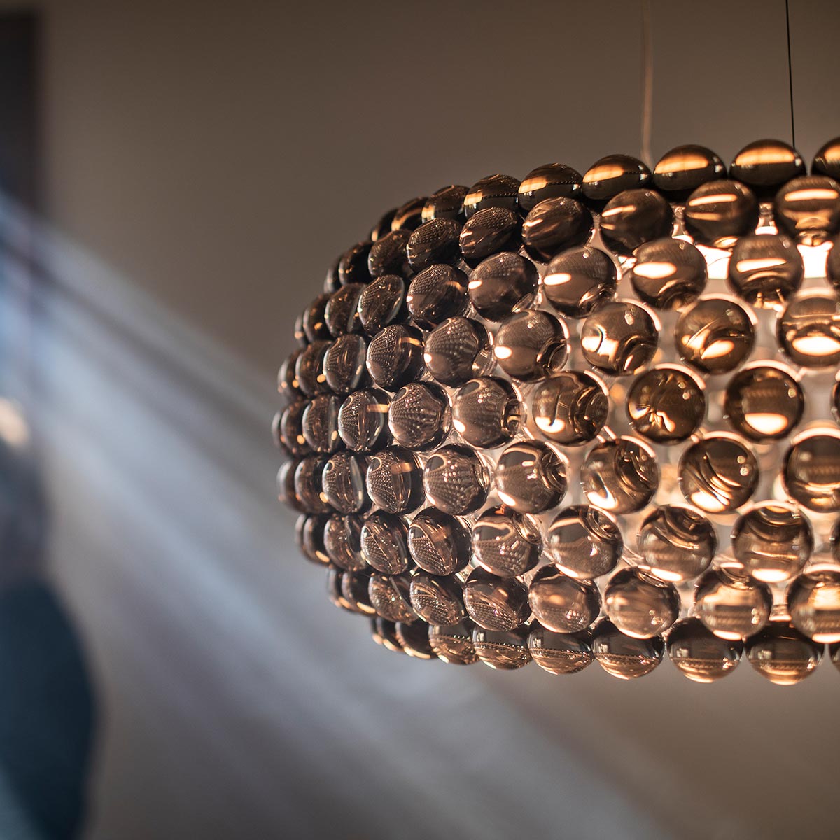 Foscarini Caboche Plus Grande MyLight LED Sospensione, grau