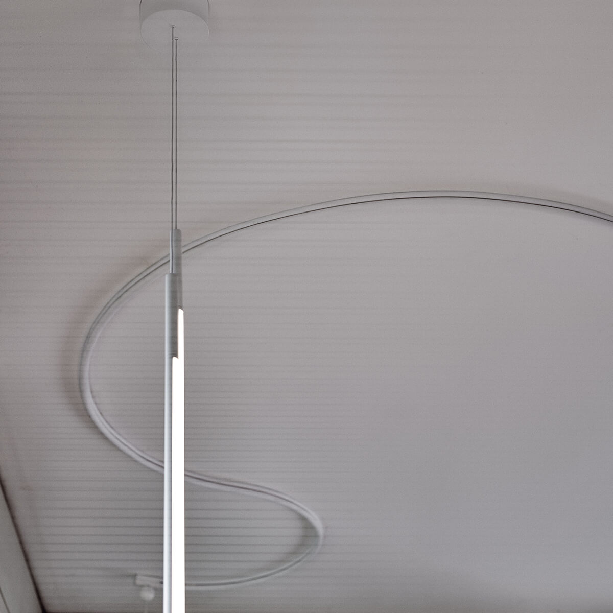 Flos My Lines LED Pendelleuchte, weiß matt